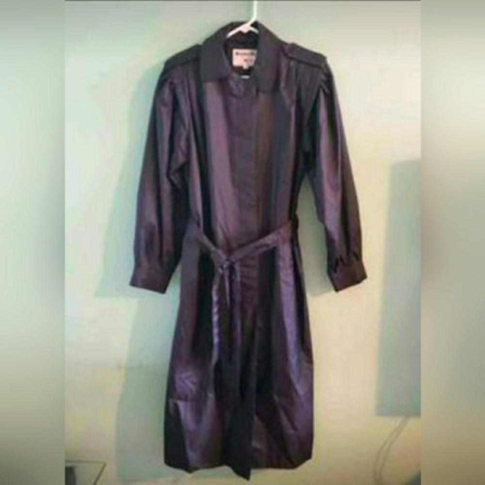 BLACK ALL WEATHER JACKET - Weather Wise By Micki - Size 7/8 - BEAUTIFUL JACKET